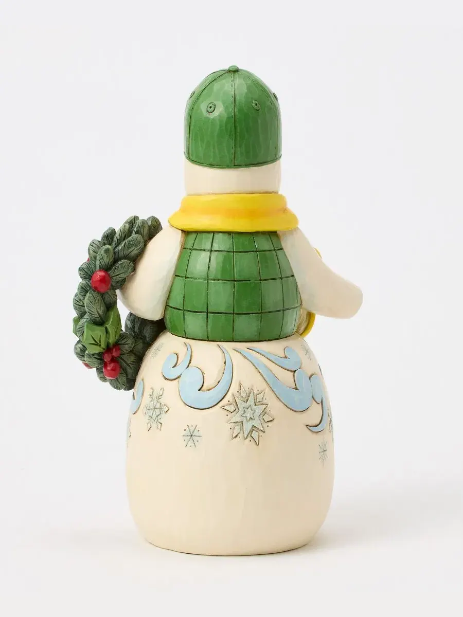 Фигурка снеговика John Deere Snowman In John Deere Hat Jim Shore — изображение 2 из 4, мульти