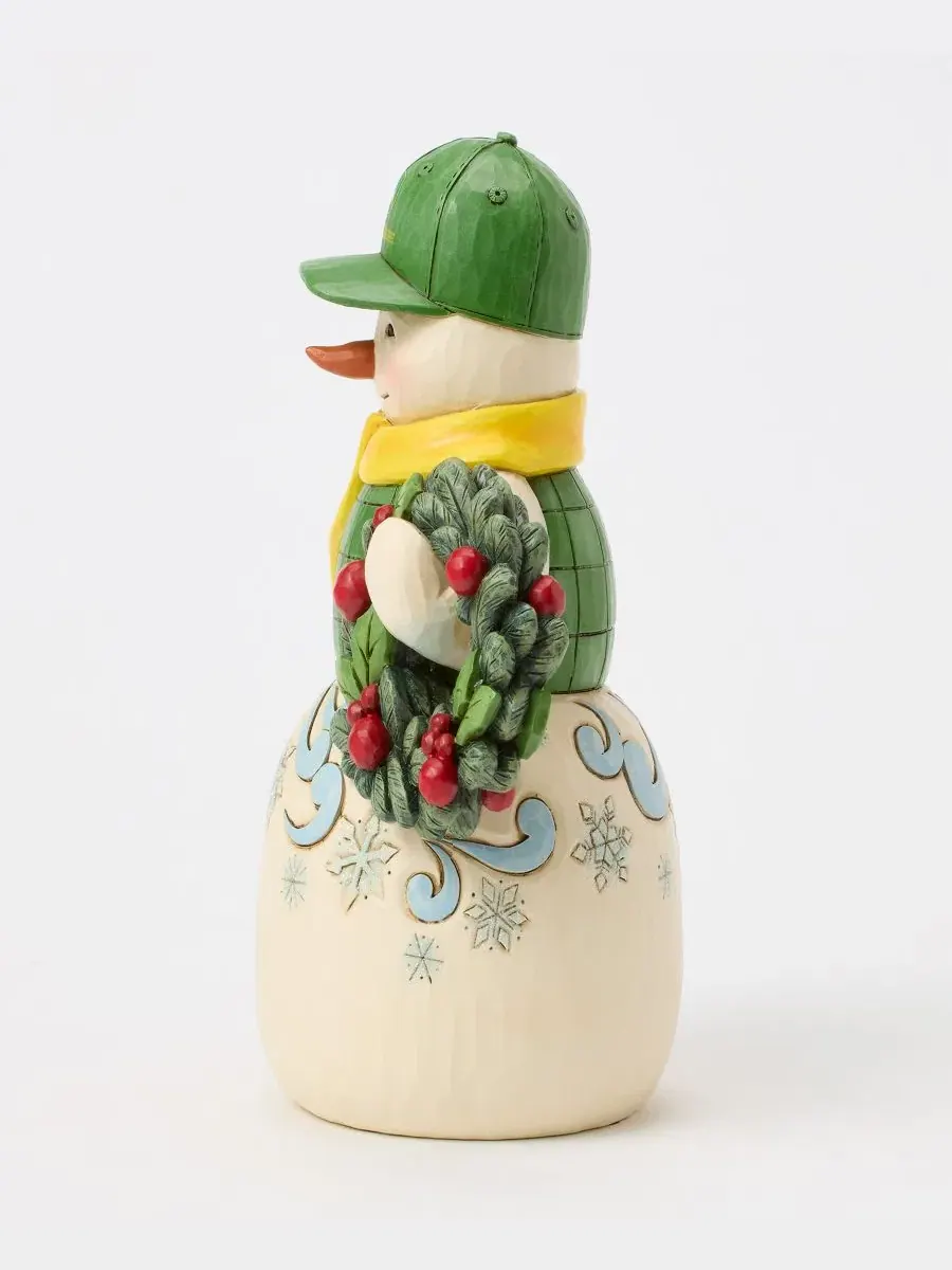 Фигурка снеговика John Deere Snowman In John Deere Hat Jim Shore — изображение 4 из 4, мульти