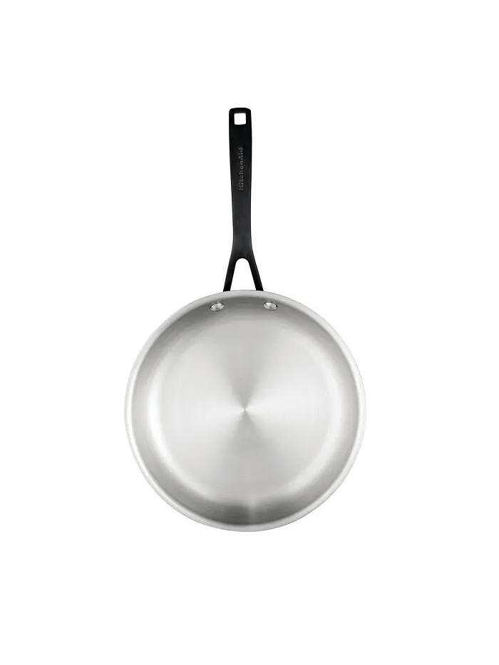 Сковорода KitchenAid 5-Ply Clad Stainless Steel, 25 см — изображение 3 из 9, серебряный