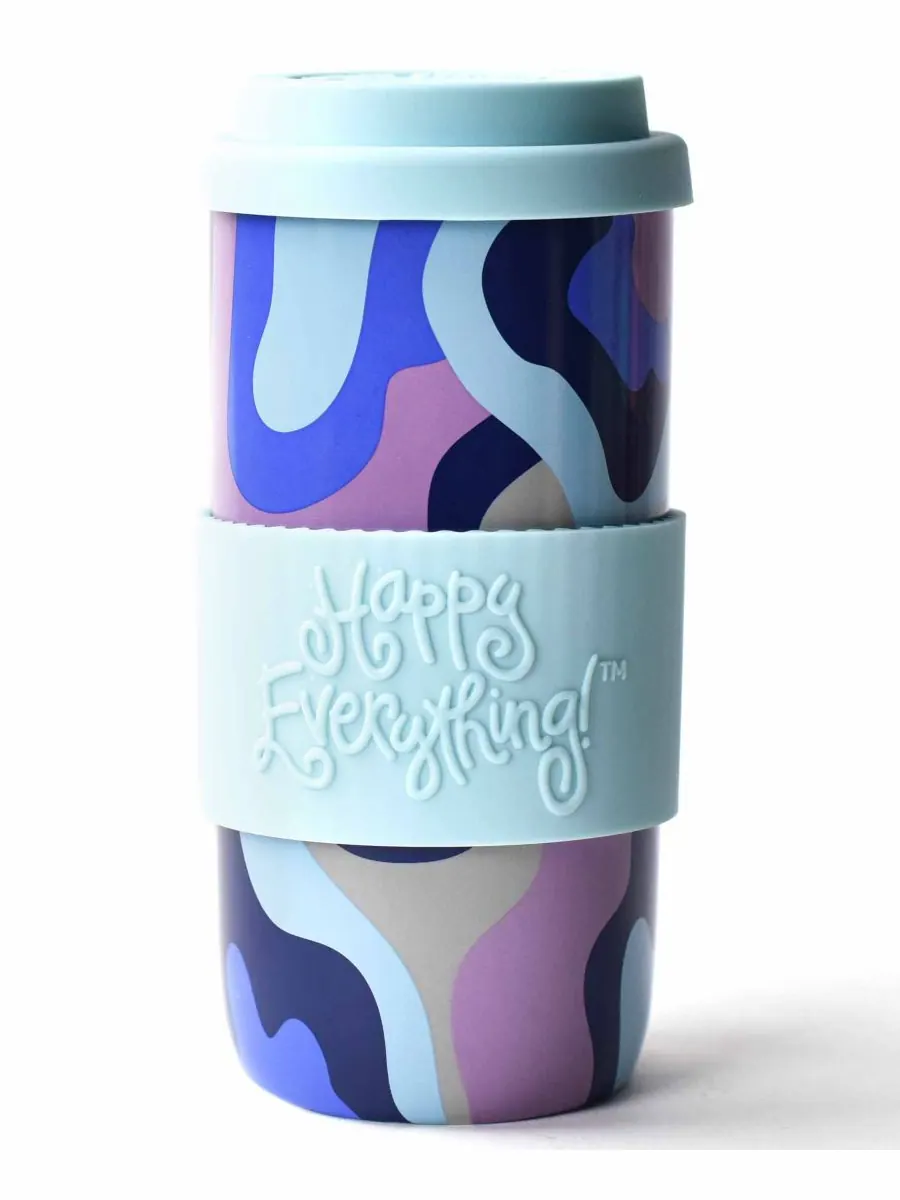 Дорожная кружка Puddle Jump, 473 мл Happy Everything — синий