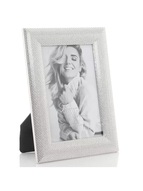 Металлическая фоторамка Pindot Design, 4" x 6" Lawrence Frames — изображение 3 из 3, серебристый