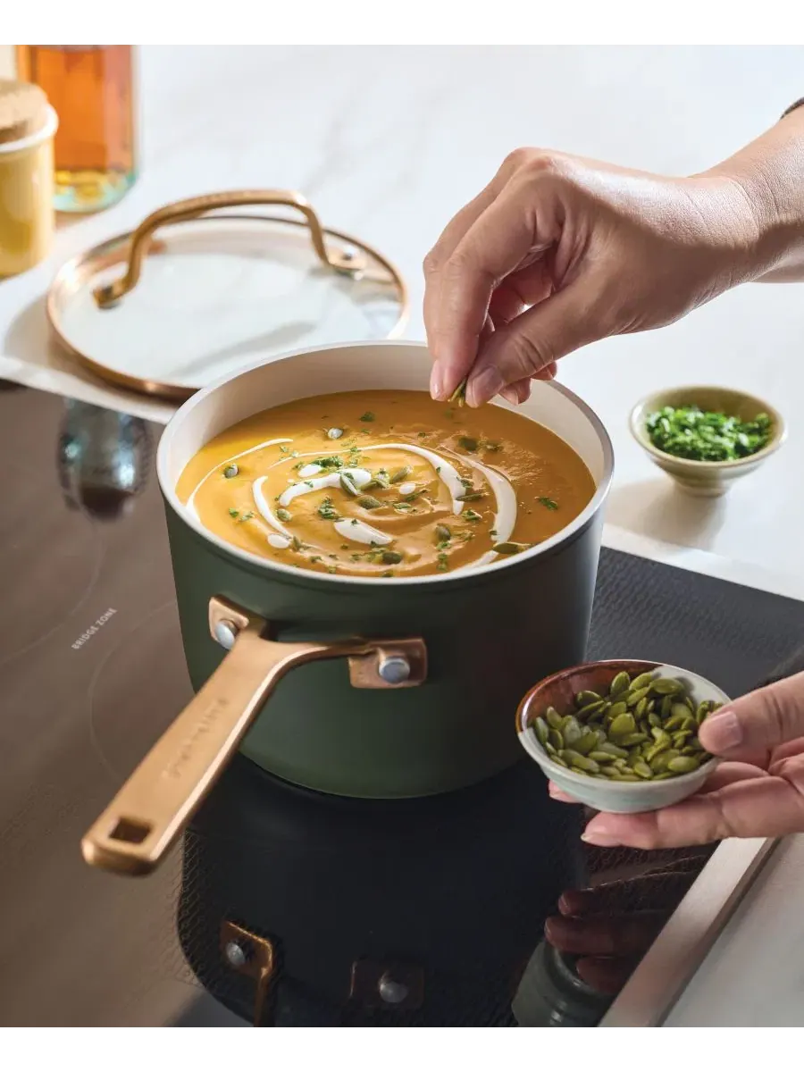 Сотейник с крышкой 2 л KitchenAid Design Series — изображение 2 из 10, зеленый