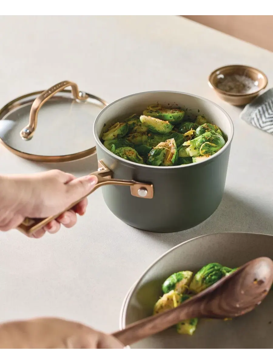 Сотейник с крышкой 2 л KitchenAid Design Series — изображение 9 из 10, зеленый