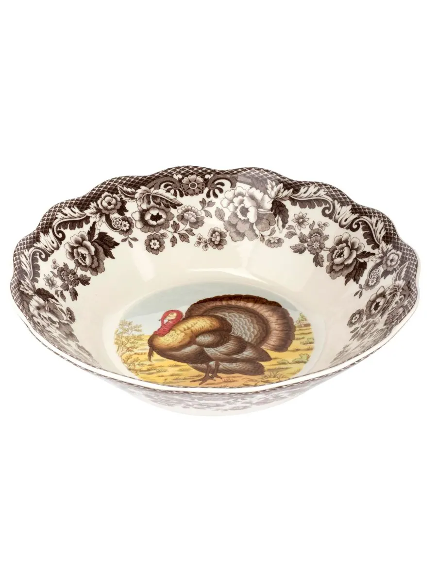 Сервировочная миска «Лесная индейка и ромашка» Spode