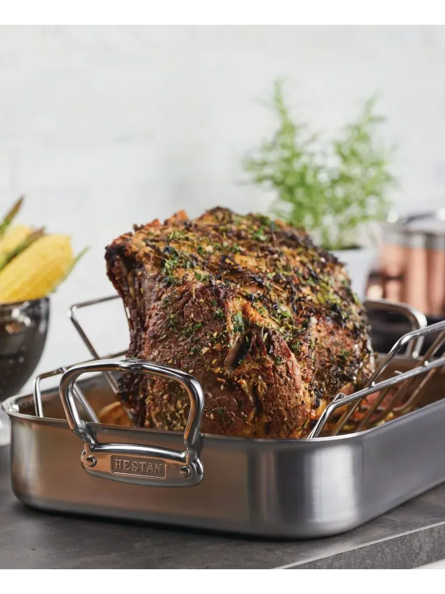Форма для запекания Provisions Classic Clad Small Roaster with Rect Hestan, нержавеющая сталь — изображение 8 из 8