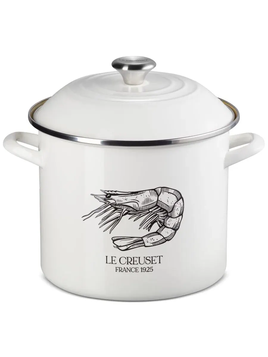Кастрюля 10 л с крышкой для морепродуктов Enamel-on-Steel Le Creuset
