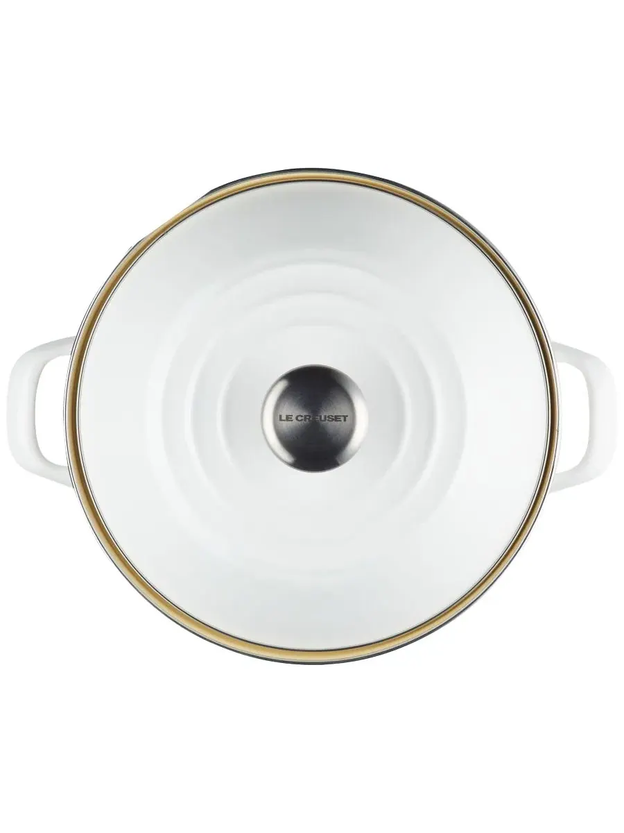 Кастрюля 10 л с крышкой для морепродуктов Enamel-on-Steel Le Creuset — изображение 4 из 4, белый