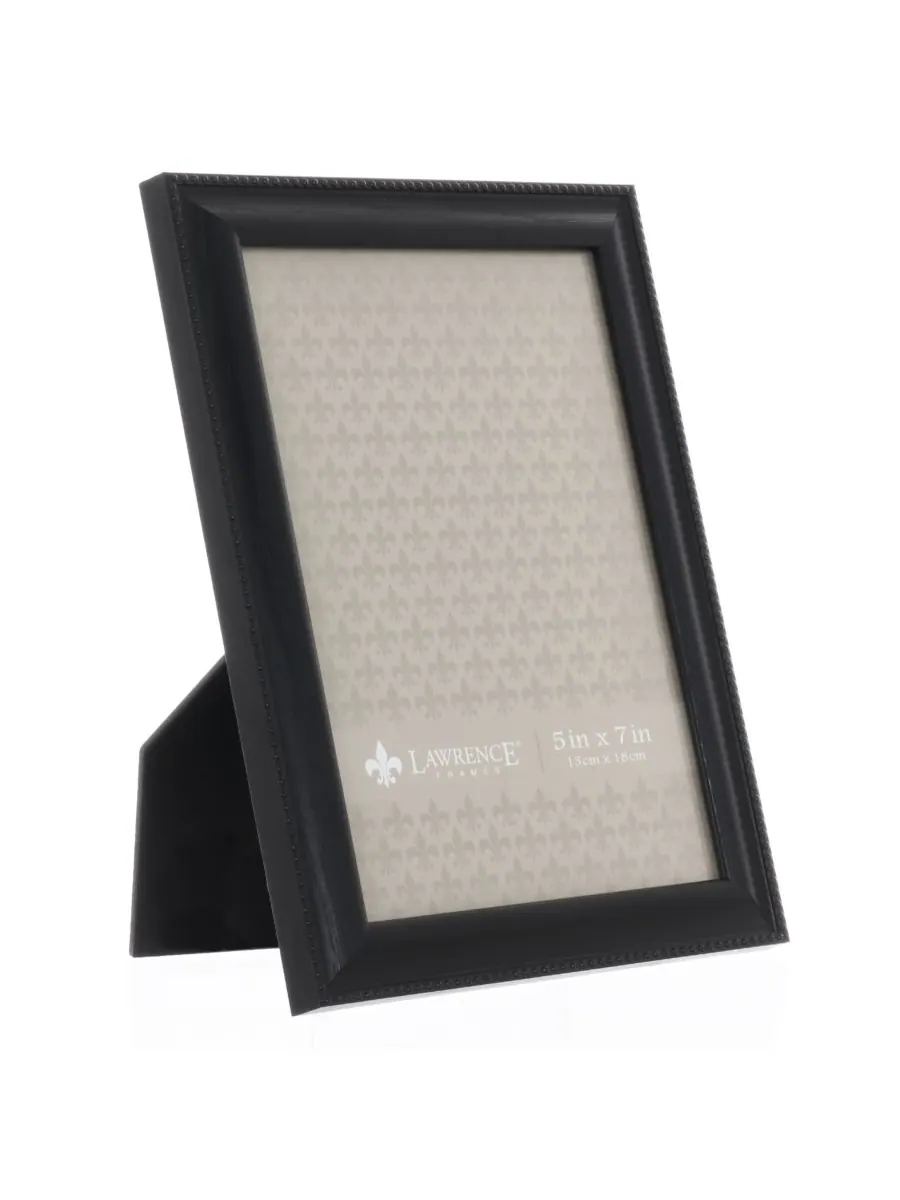 Классическая фоторамка с бусинами, 5 x 7 дюймов Lawrence Frames — изображение 3 из 4, черный