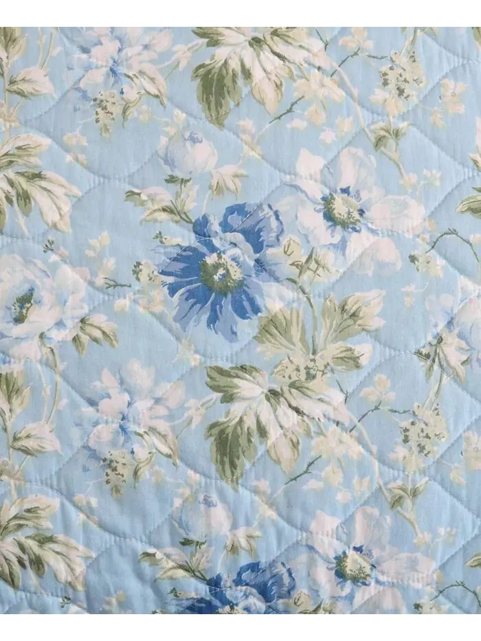 Наборы двусторонних одеял «Пионовый сад» Laura Ashley — изображение 5 из 8, светлый синий/зеленый