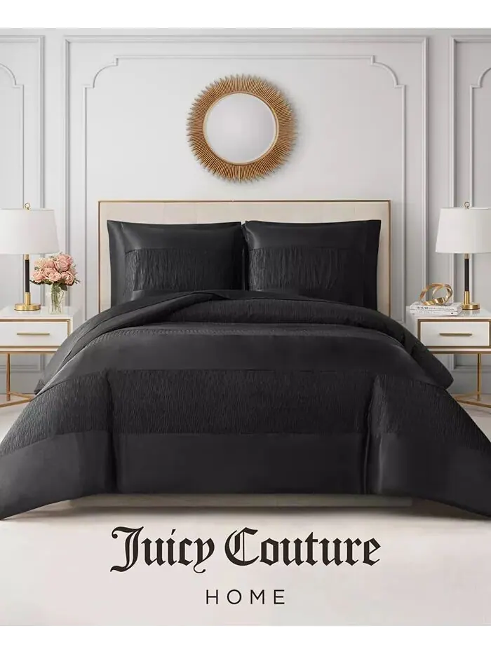 Комплекты пододеяльников в полоску Glam Night Juicy Couture — изображение 6 из 7, черный