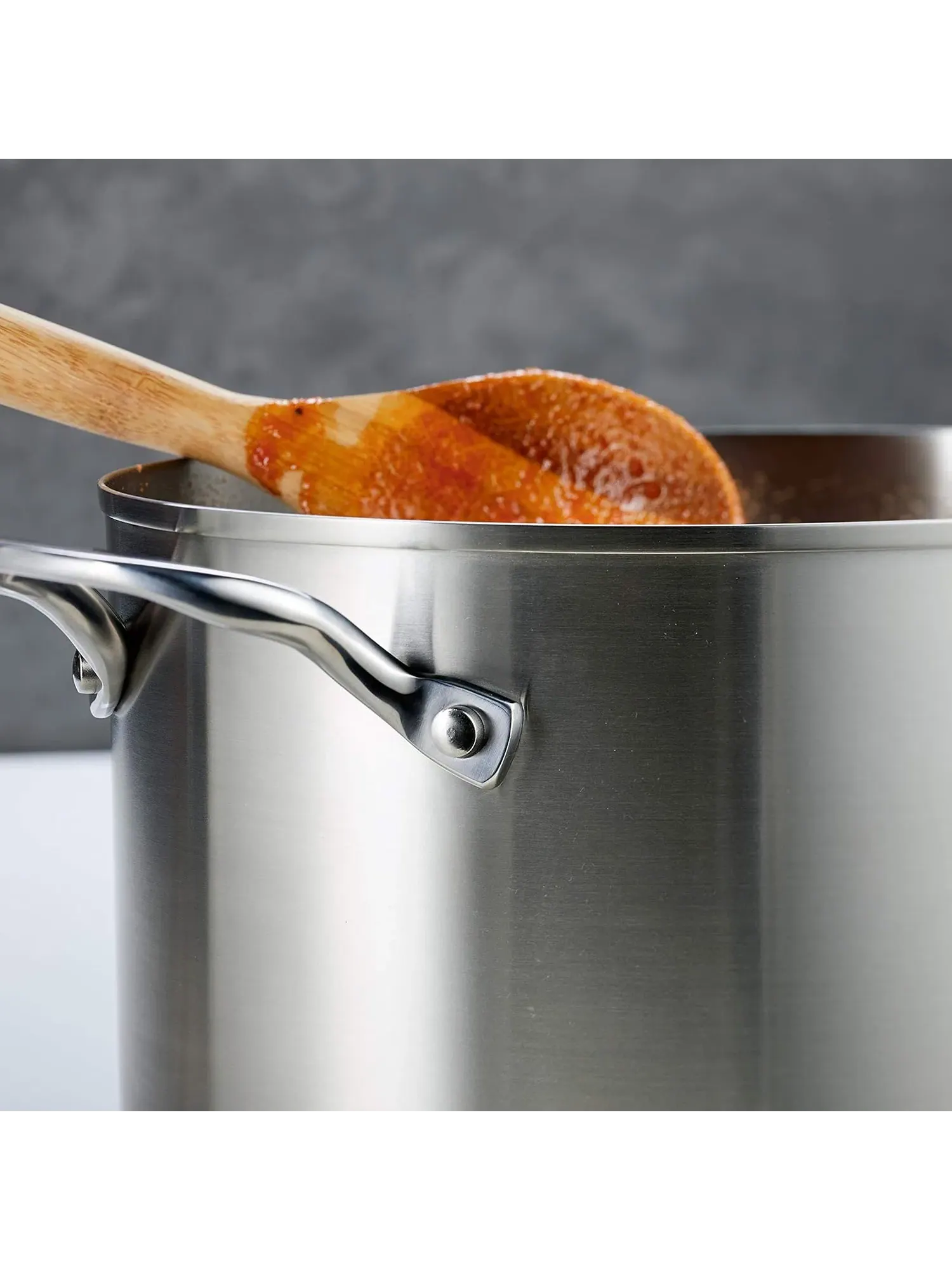 Кастрюля KitchenAid 3-Ply Base Stainless Steel Induction, 7,6 л — изображение 13 из 14, серебристый