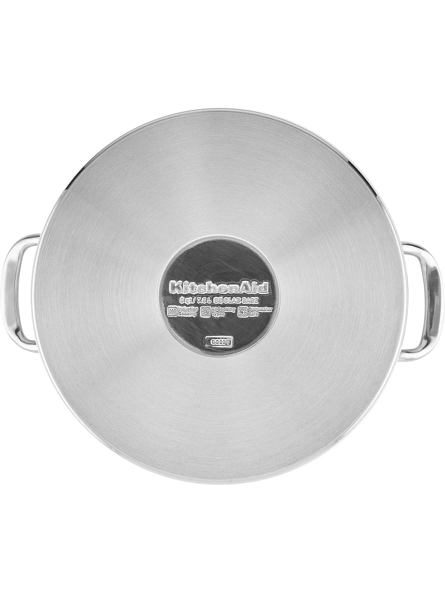 Кастрюля KitchenAid 3-Ply Base Stainless Steel Induction, 7,6 л — изображение 14 из 14, серебристый