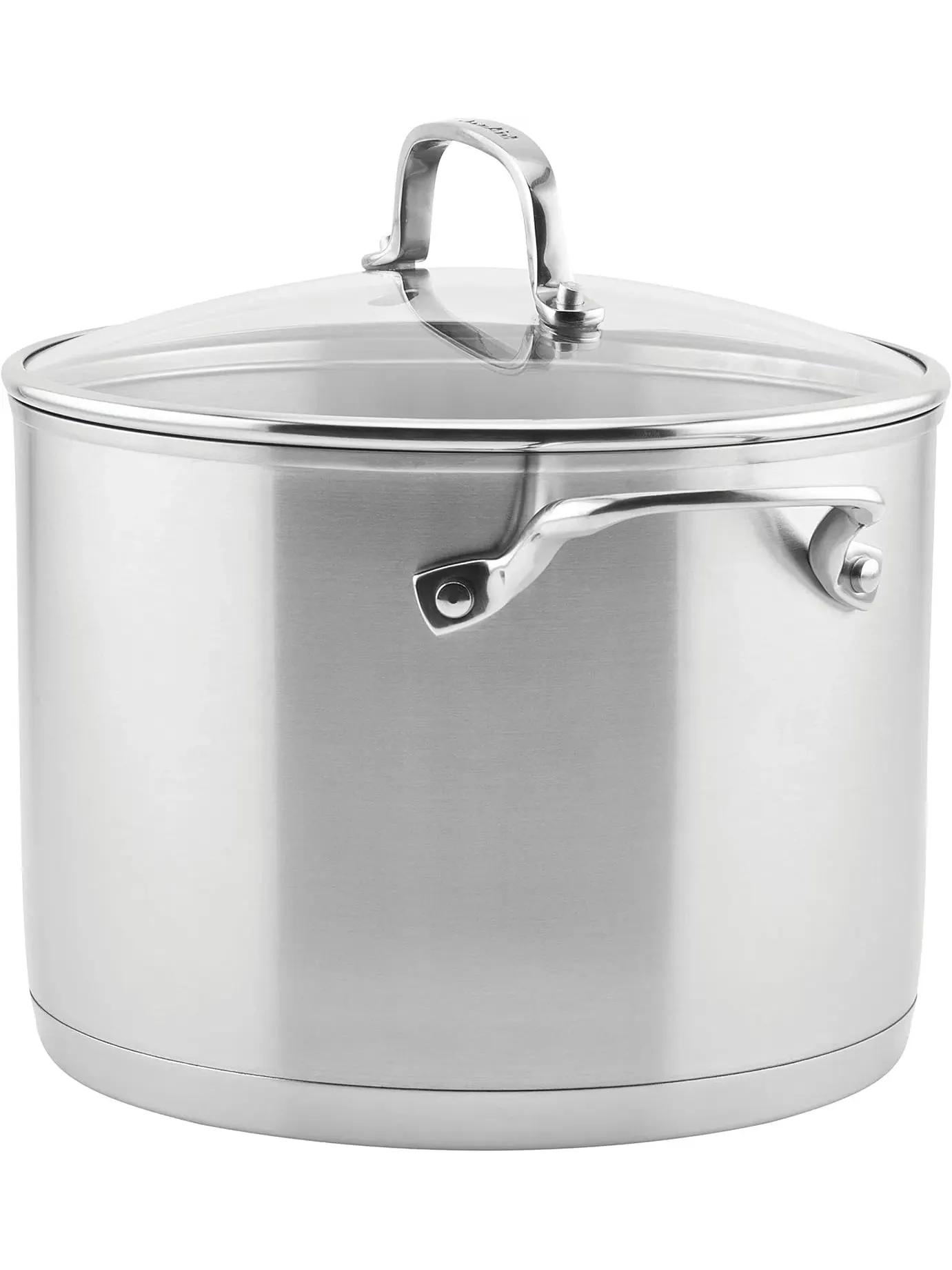 Кастрюля KitchenAid 3-Ply Base Stainless Steel Induction, 7,6 л — изображение 8 из 14, серебристый