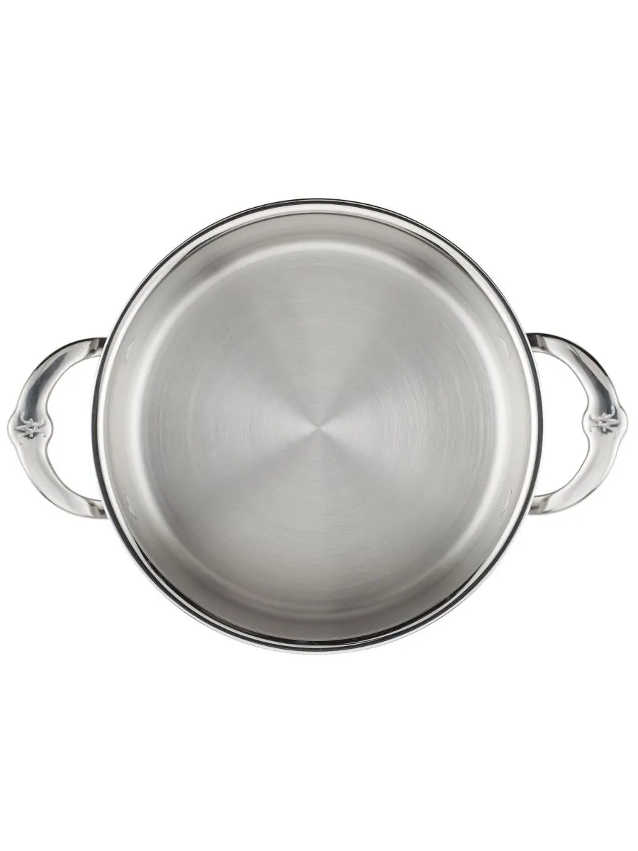 Hestan Суповая кастрюля с крышкой из нержавеющей стали ProBond Clad объемом 3 кварты (около 9,8 л) — изображение 4 из 7