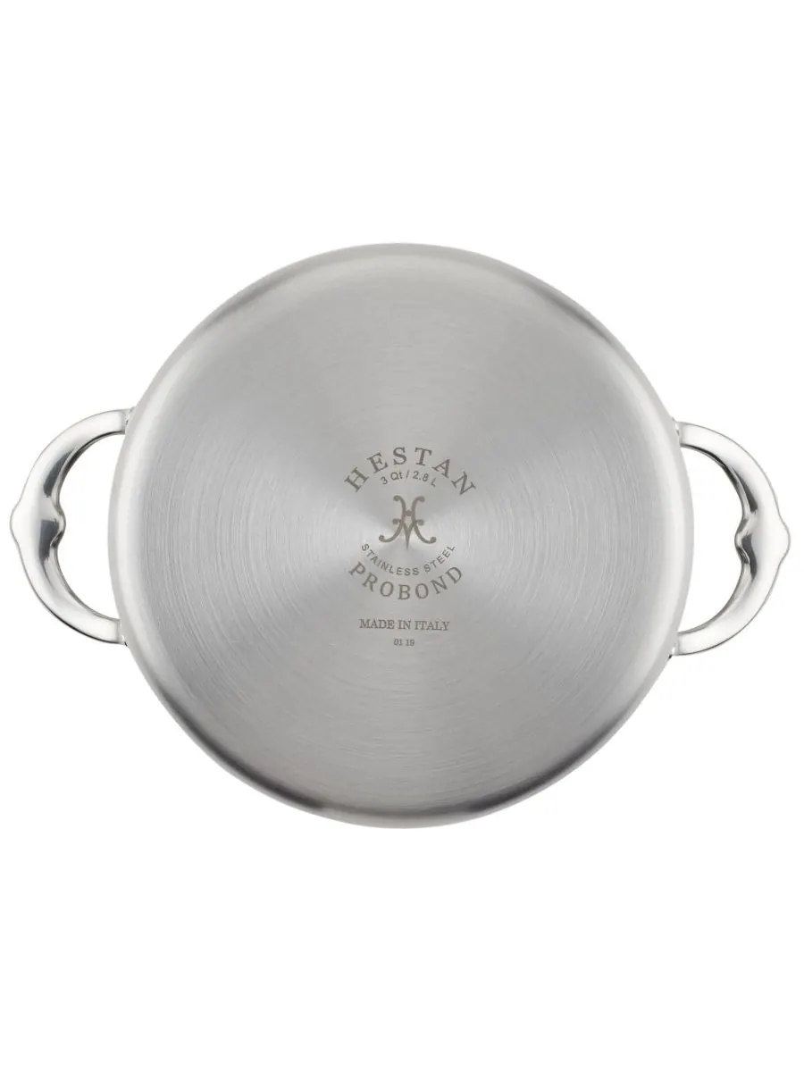 Hestan Суповая кастрюля с крышкой из нержавеющей стали ProBond Clad объемом 3 кварты (около 9,8 л) — изображение 5 из 7
