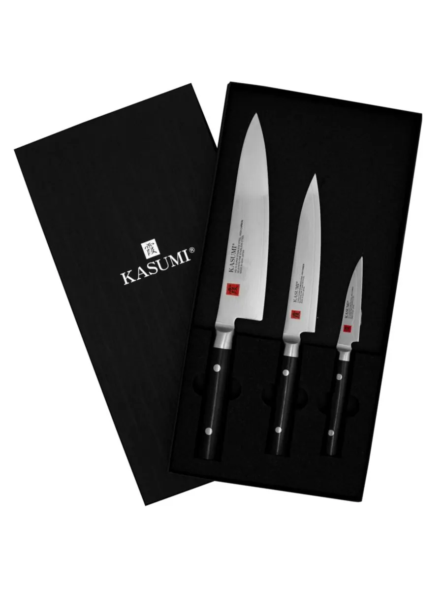 Набор столовых приборов Gyuto из 3 предметов Kasumi — серебристый