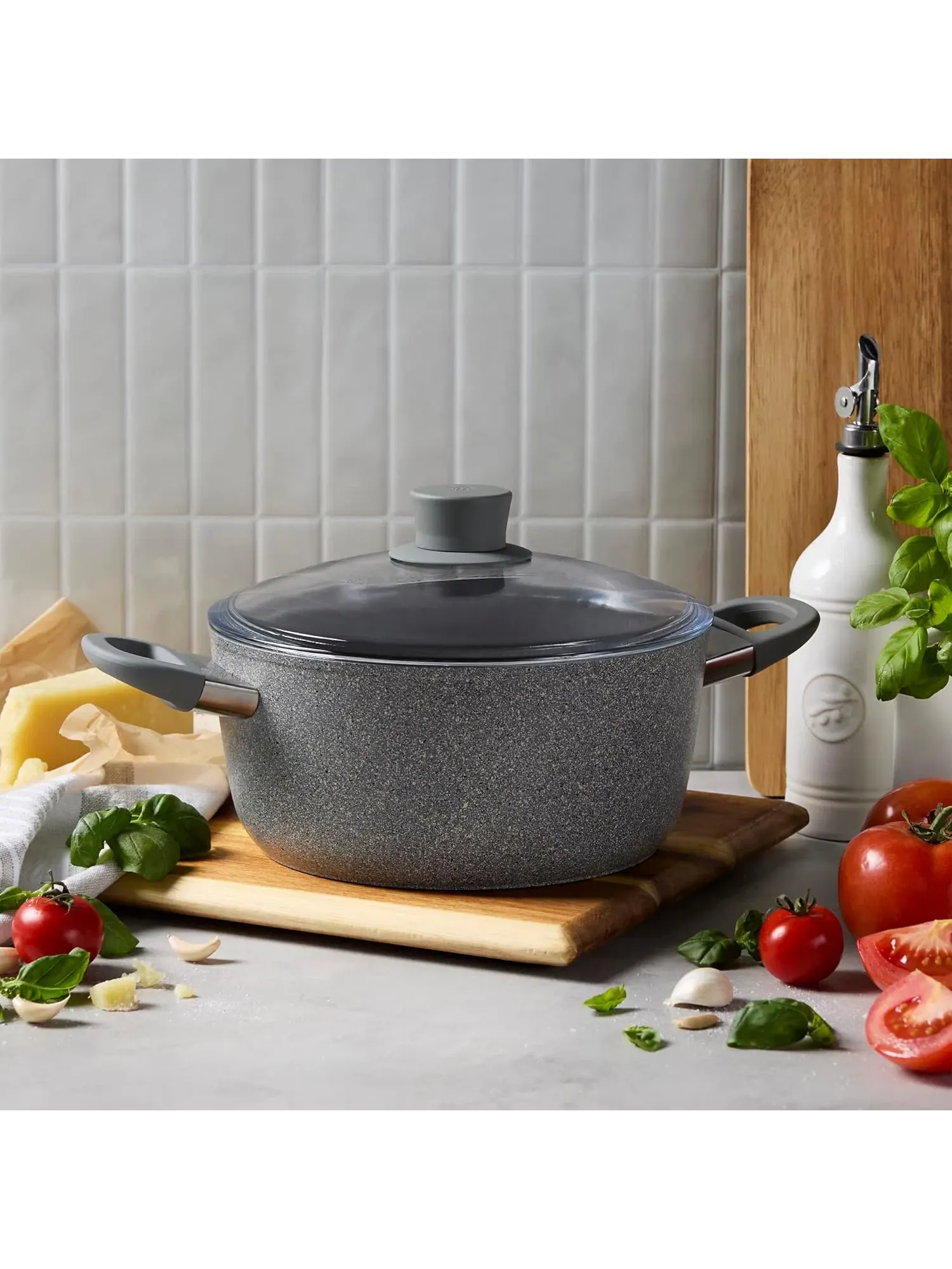 Кастрюля-жаровня ZWILLING Parma Plus Ceramic, 4,5 л, 24 см — изображение 4 из 7, серый