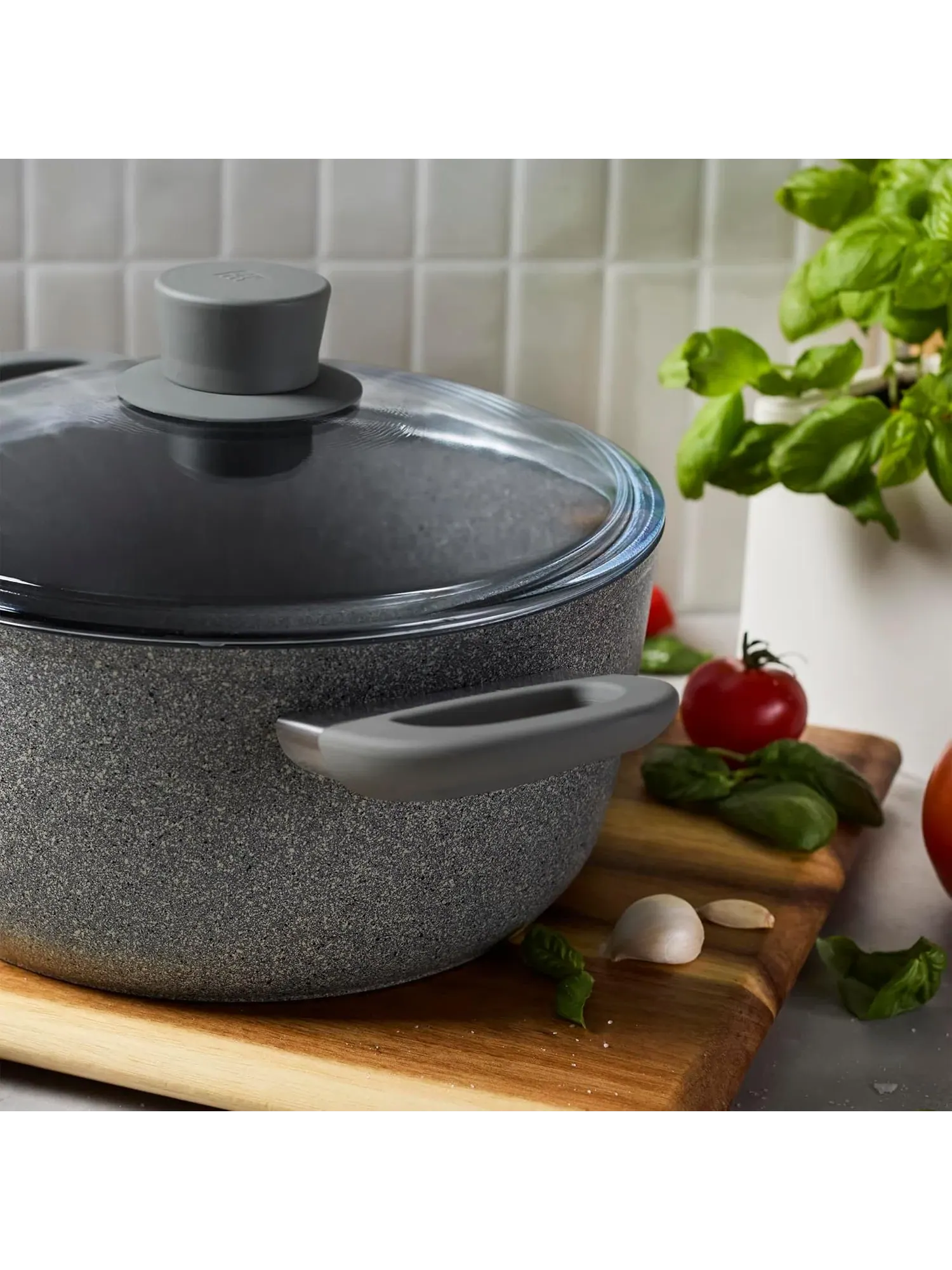 Кастрюля-жаровня ZWILLING Parma Plus Ceramic, 4,5 л, 24 см — изображение 6 из 7, серый