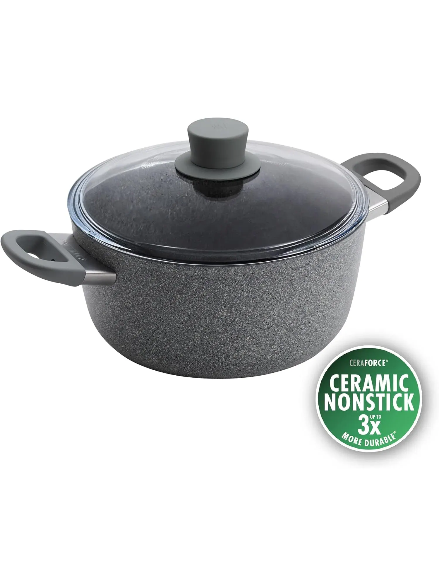 Кастрюля-жаровня ZWILLING Parma Plus Ceramic, 4,5 л, 24 см — изображение 7 из 7, серый