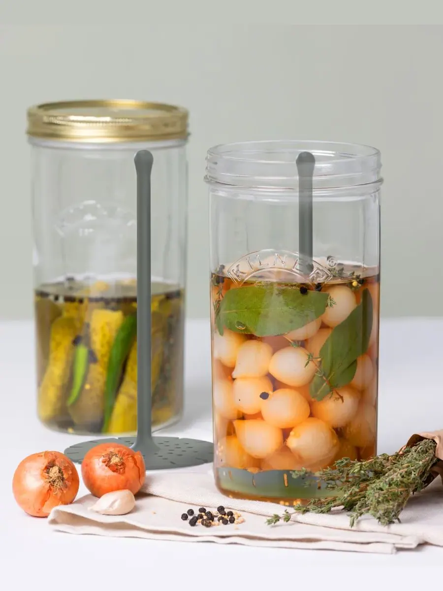 Банка для солений с выдвижной крышкой, 22 см Kilner, стекло — изображение 2 из 4, прозрачный