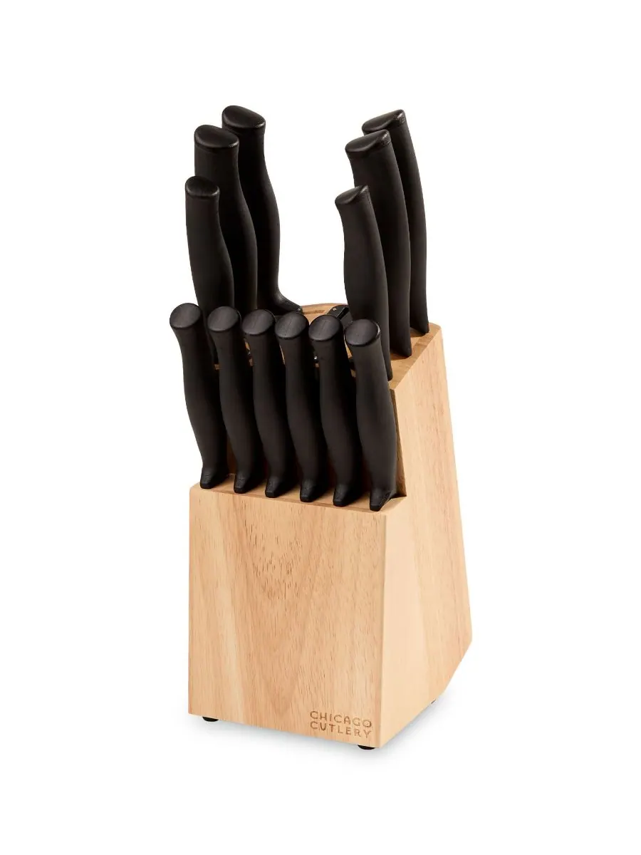 Набор ножей Belmont из 14 предметов с подставкой Chicago Cutlery, — мульти