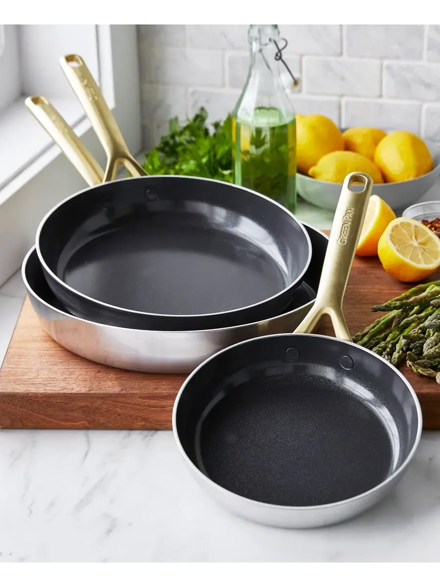 Набор посуды GreenPan GP5 Stainless Steel, 13 предметов — изображение 2 из 8, серебряный