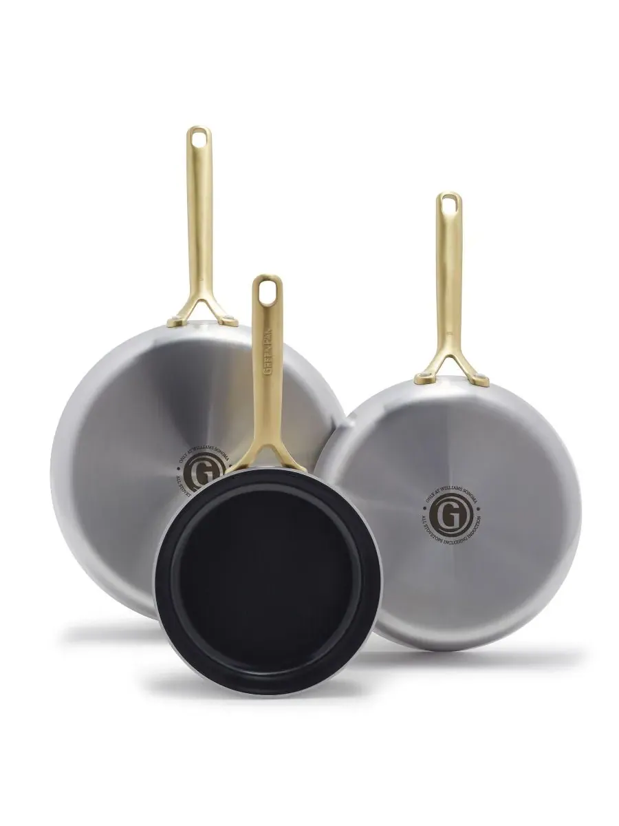Набор сковород GreenPan GP5 Stainless Steel, 3 предмета, 20/25/30 см