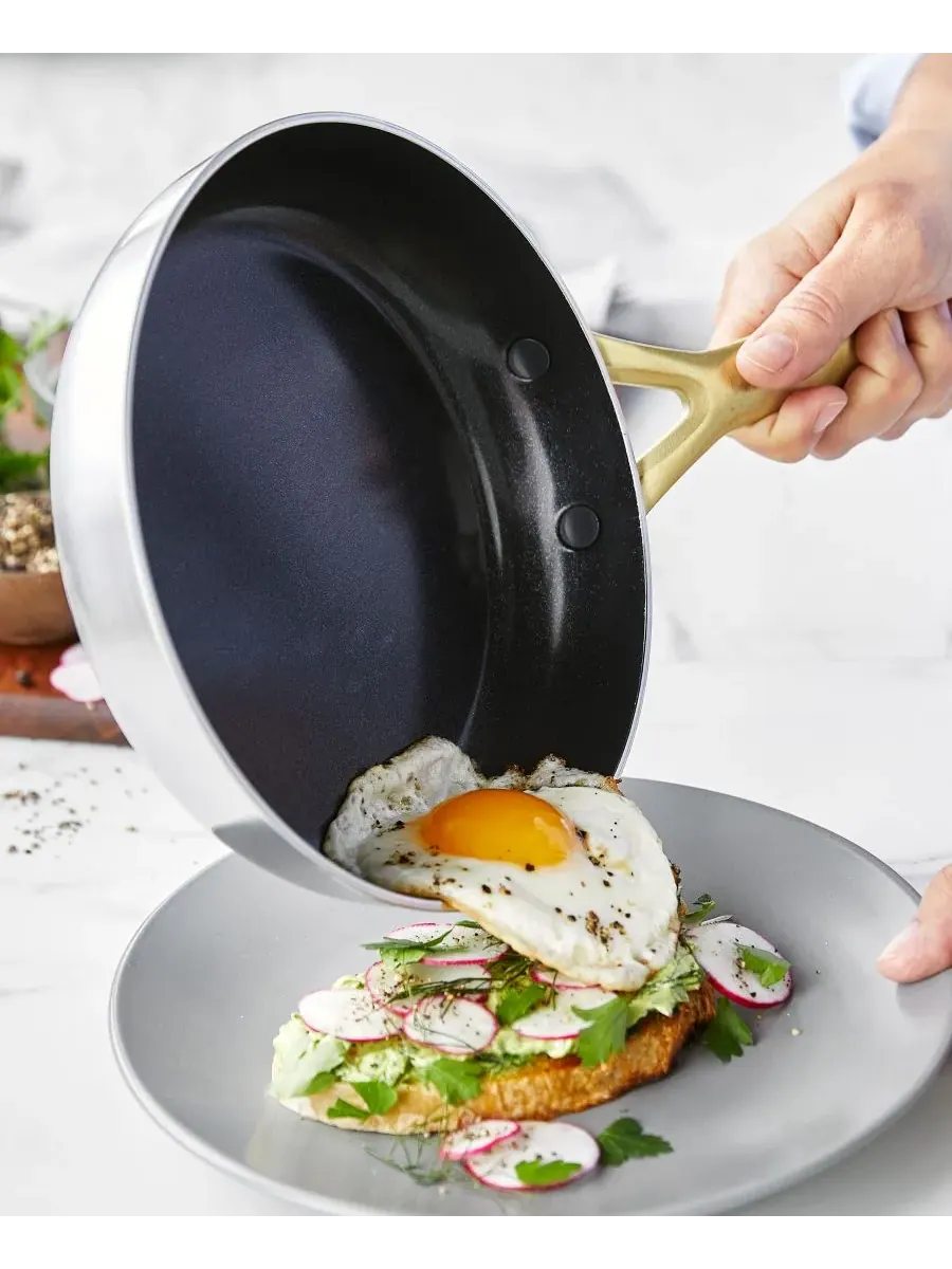 Набор сковород GreenPan GP5 Stainless Steel, 3 предмета, 20/25/30 см — изображение 3 из 7, серебряный