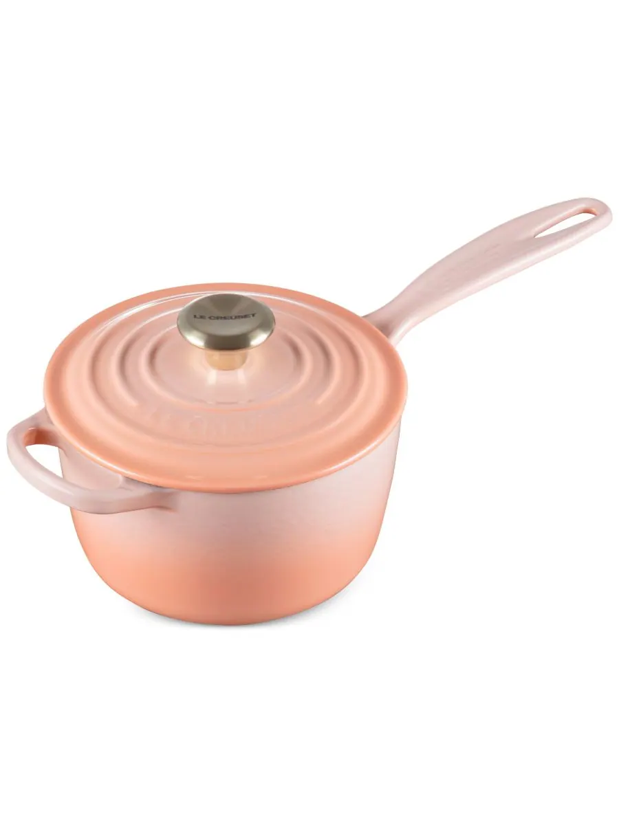 Ковш чугунный Le Creuset Signature, 1,5 л, 16 см, персиковый — изображение 2 из 4, розовый