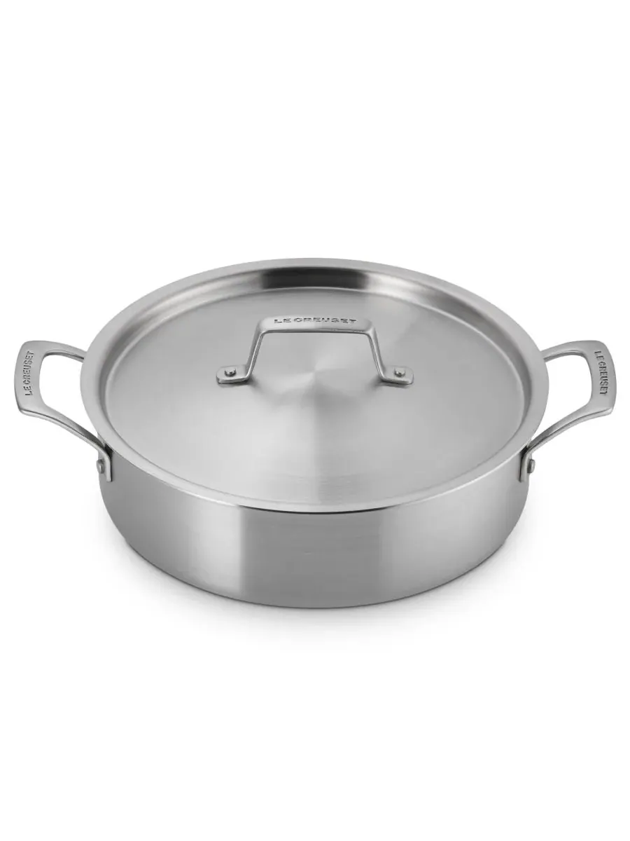 Незаменимая кастрюля-рондо из нержавеющей стали объемом 4 л Le Creuset — изображение 3 из 6, серебряный