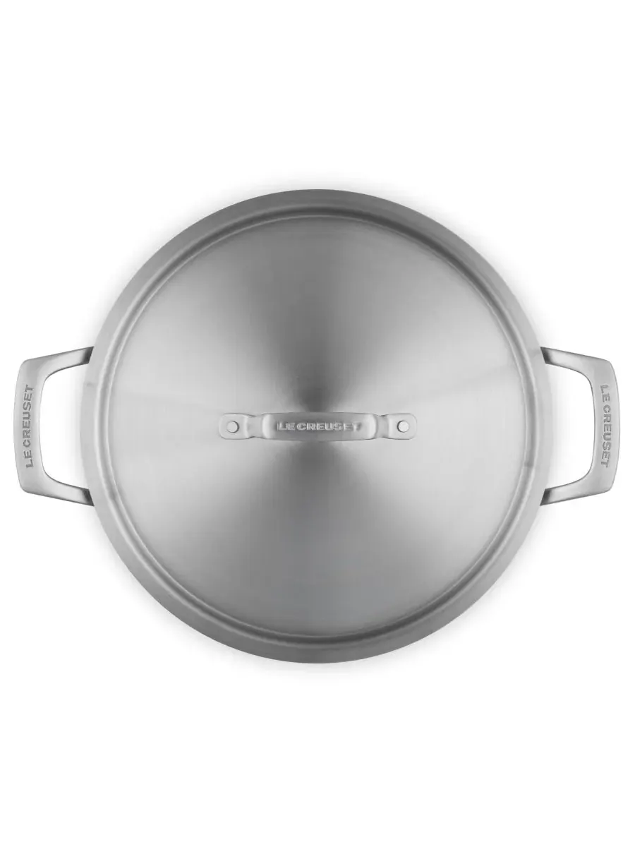 Незаменимая кастрюля-рондо из нержавеющей стали объемом 4 л Le Creuset — изображение 5 из 6, серебряный