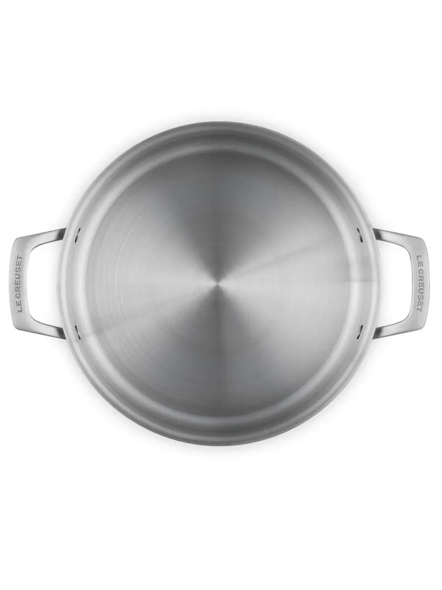 Незаменимая кастрюля-рондо из нержавеющей стали объемом 4 л Le Creuset — изображение 6 из 6, серебряный