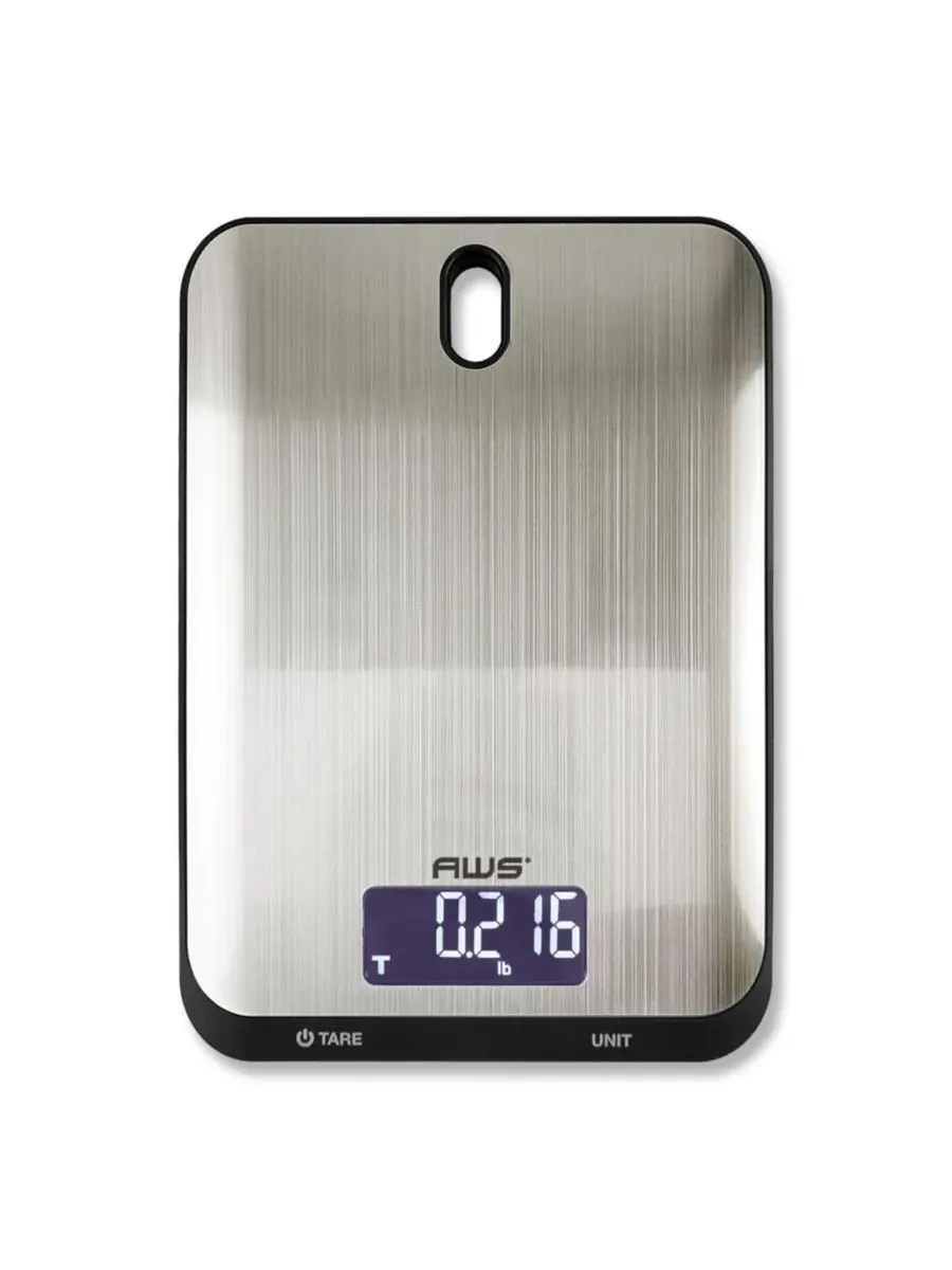 Цифровые кухонные весы Culinarian, 10 л x 2,8 мл American Weigh Scales — изображение 2 из 4, серебряный