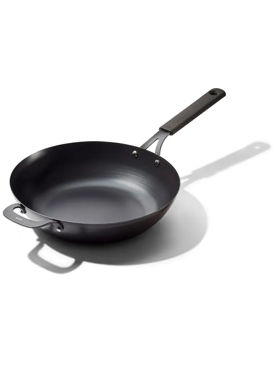 Вок из углеродистой стали Obsidian, 30 см Oxo