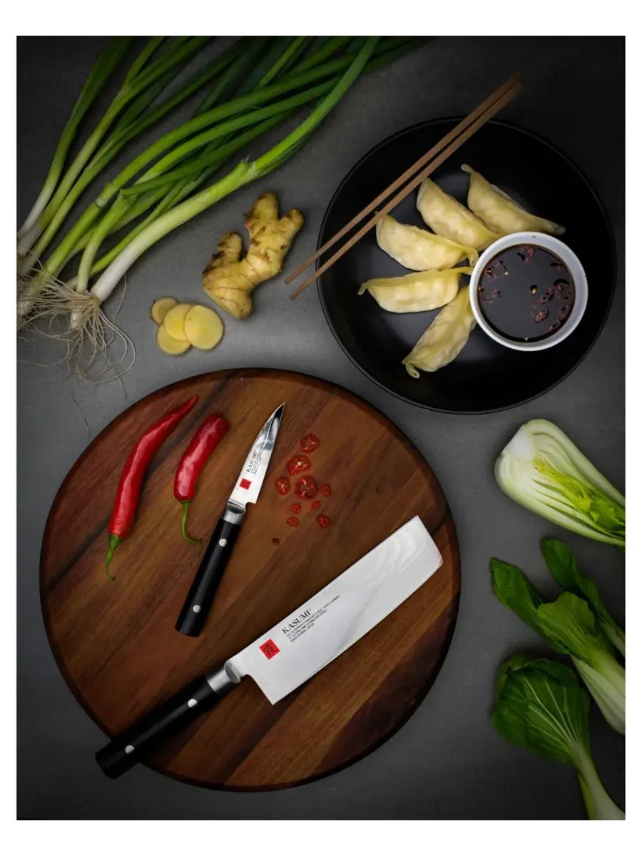 18 см нож Santoku Kasumi, нержавеющая сталь — изображение 4 из 10, серебристый