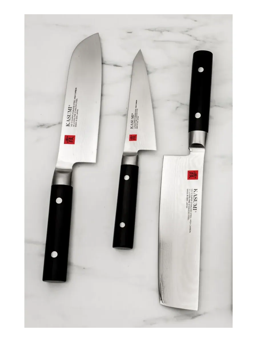 18 см нож Santoku Kasumi, нержавеющая сталь — изображение 5 из 10, серебристый