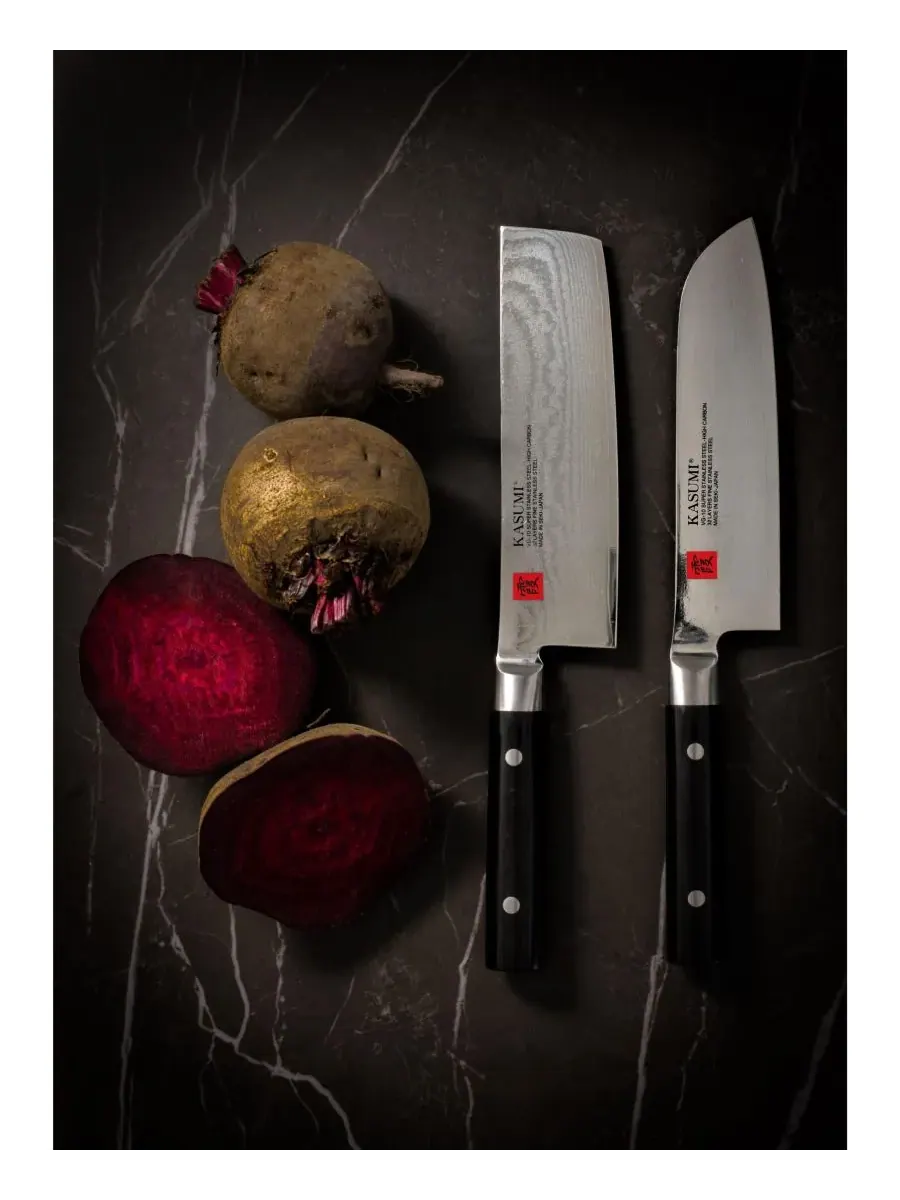 18 см нож Santoku Kasumi, нержавеющая сталь — изображение 7 из 10, серебристый