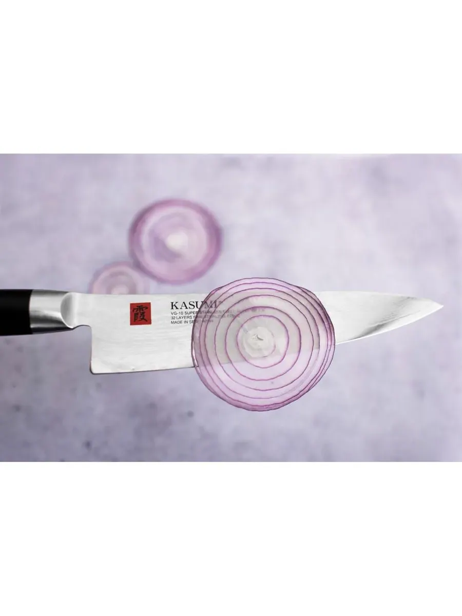18 см нож Santoku Kasumi, нержавеющая сталь — изображение 9 из 10, серебристый