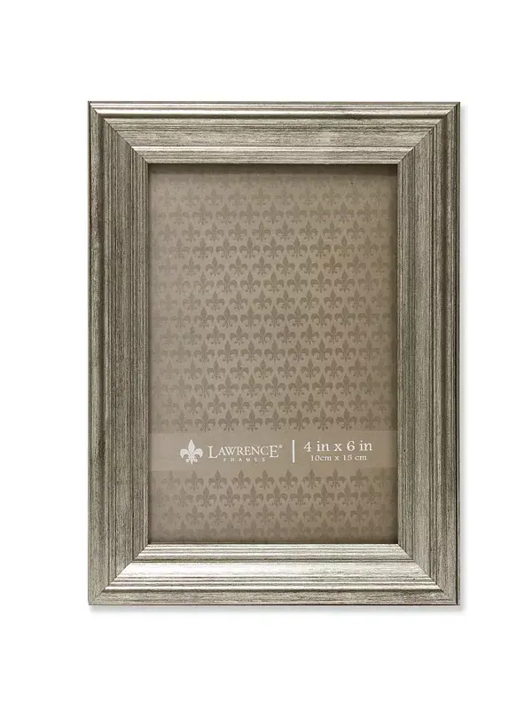 Рамка для картины из полированного серебра Sutter — 4" x 6" Lawrence Frames