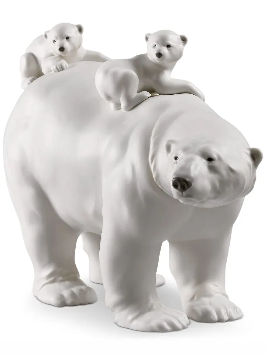 Фигурка медведицы-мамы и детенышей Lladro