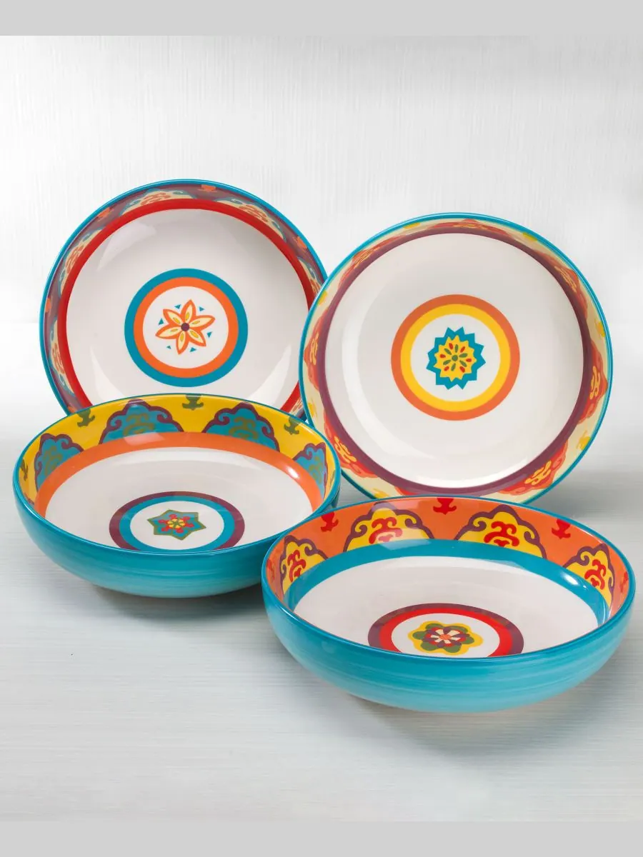 Набор из 4 тарелок для пасты "Галисия" Euro Ceramica