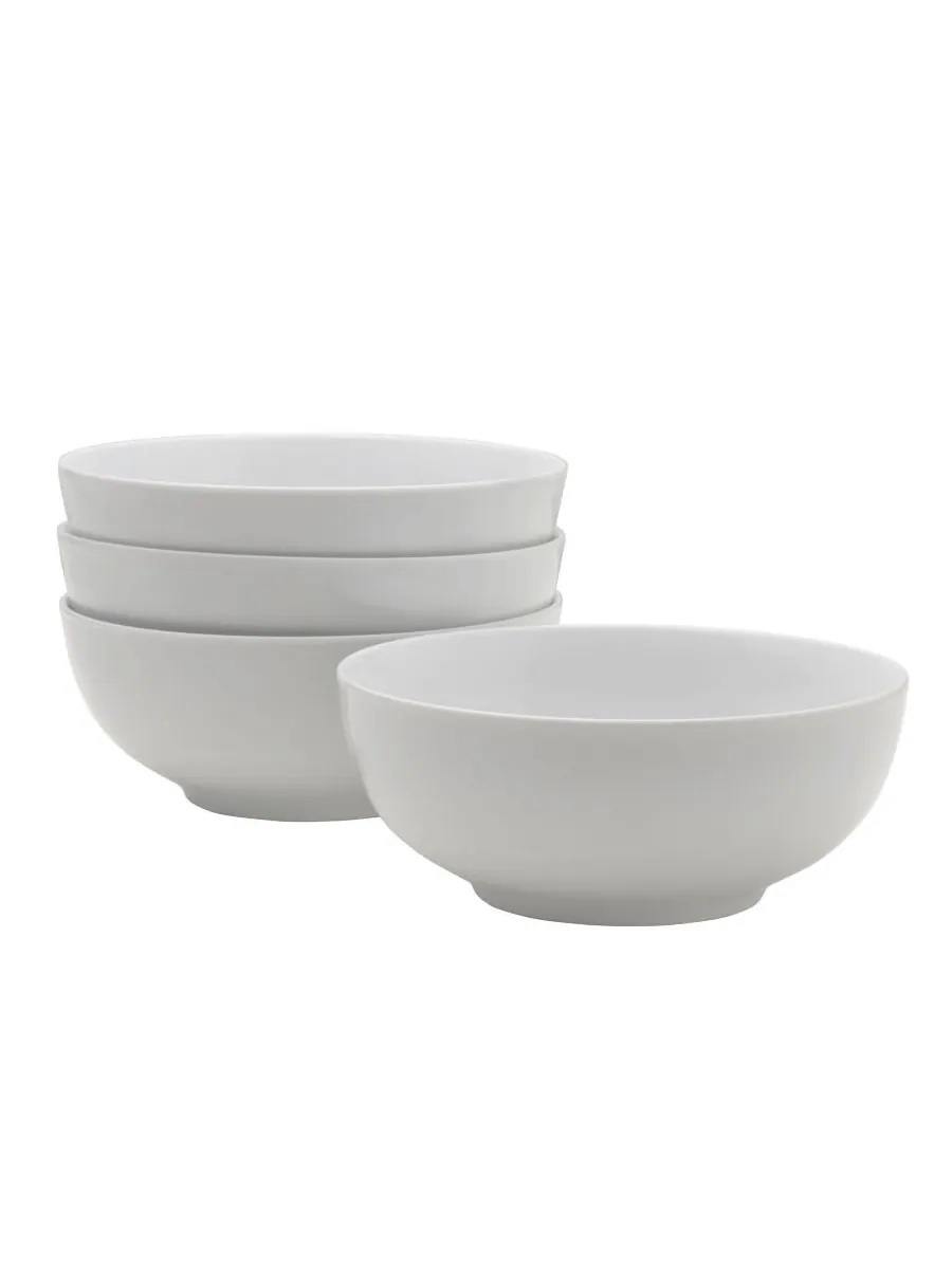 Набор из 4 мисок для хлопьев Everyday Whiteware Fitz and Floyd