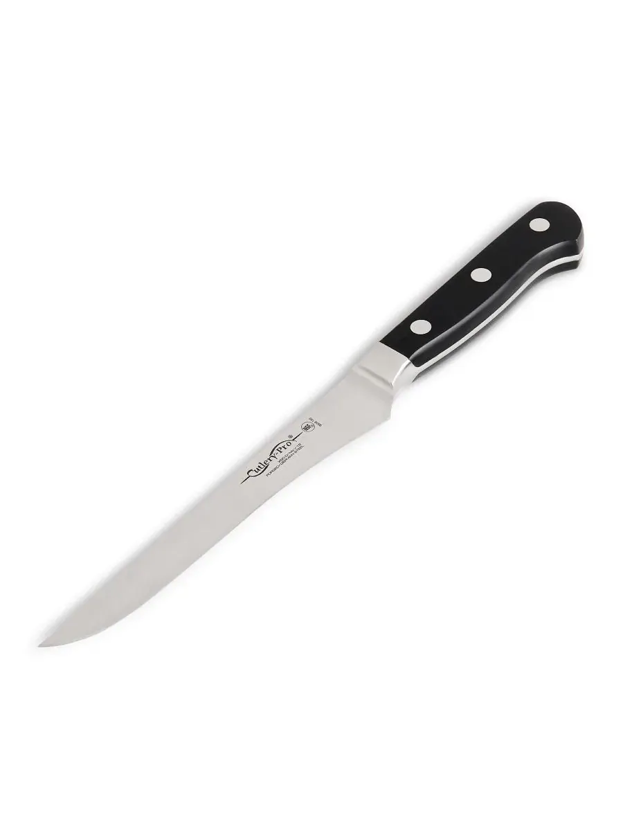 Нож для разделки мяса Cutlery-Pro 15 см с тройной заклепочной рукояткой, кованый Cat Cora — изображение 2 из 4