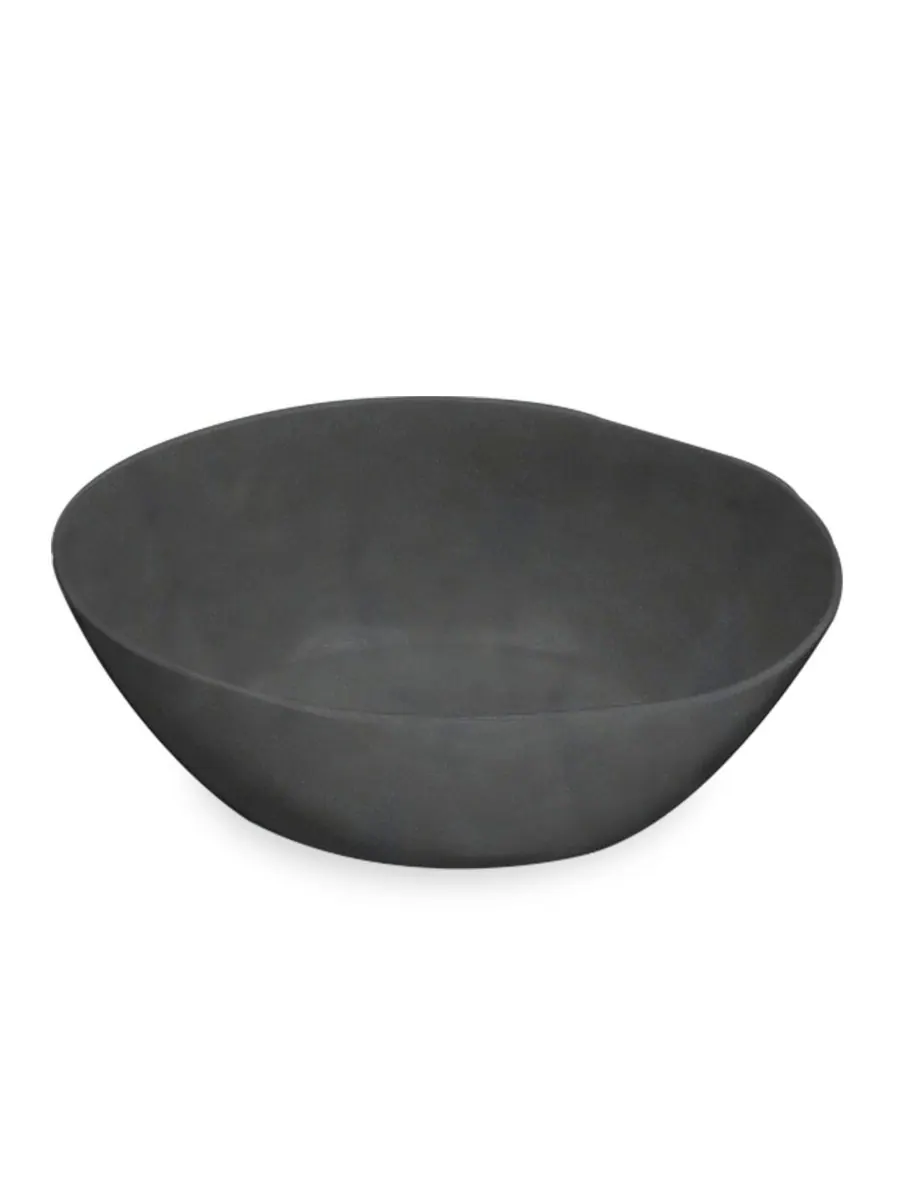 Abode Homewares Сервировочная миска Planta из матового черного меламина, 142 унции