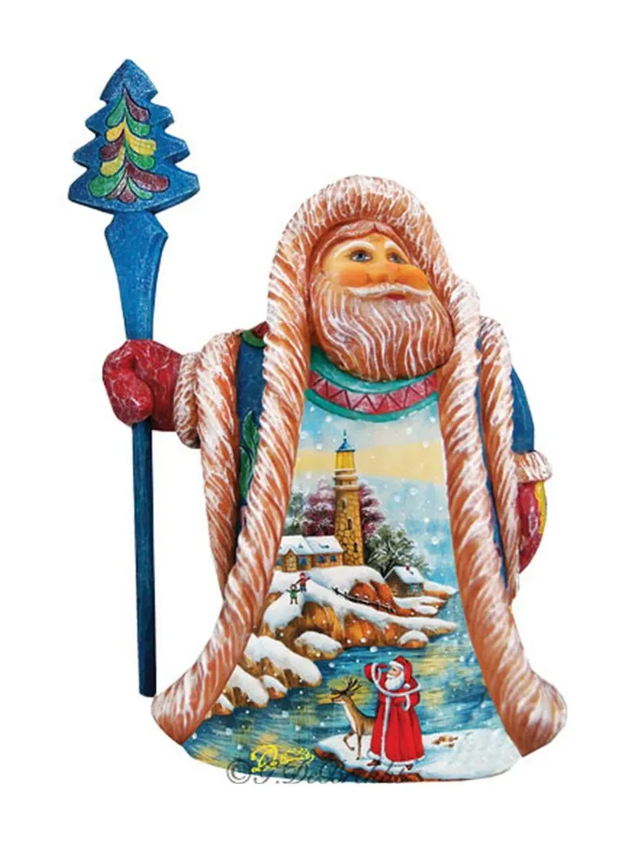 Фигурка Санта-Клауса из лимитированной коллекции Light House Holidays Regal Santa G.Debrekht