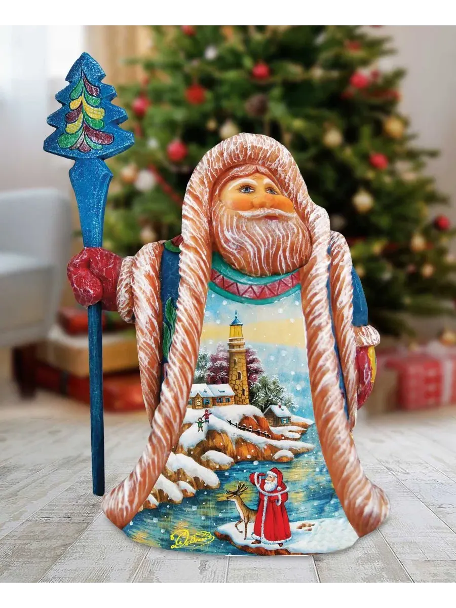 Фигурка Санта-Клауса из лимитированной коллекции Light House Holidays Regal Santa G.Debrekht — изображение 2 из 6, мульти