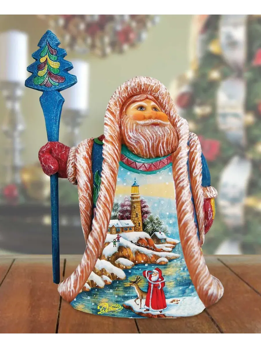 Фигурка Санта-Клауса из лимитированной коллекции Light House Holidays Regal Santa G.Debrekht — изображение 4 из 6, мульти