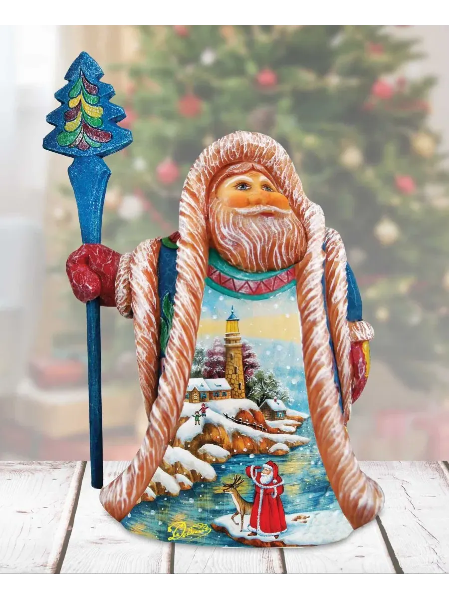 Фигурка Санта-Клауса из лимитированной коллекции Light House Holidays Regal Santa G.Debrekht — изображение 5 из 6, мульти