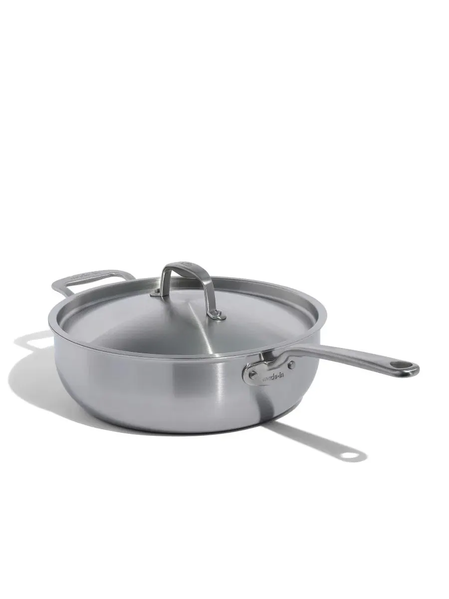 Сотейник из нержавеющей стали с крышкой, 4.7 л Made In