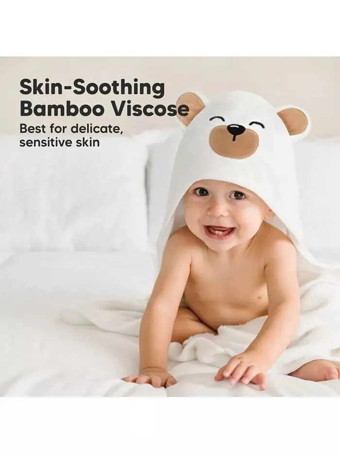 Детское полотенце с капюшоном Keababies Cuddle органическое — изображение 2 из 9, коричневый